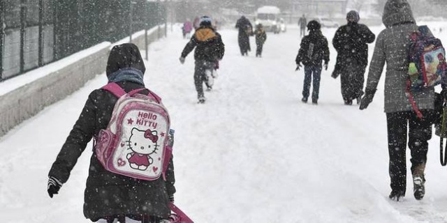 Ankara ve 10 ilde okullara kar tatili