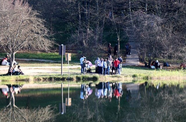 Gölcük Tabiat Parkı ara tatil nedeniyle doldu taştı