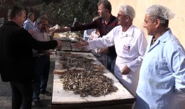 Gülyalı’da Düzenlenen Şenlikte 1,5 Ton Hamsi Tüketildi