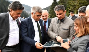 Vali Gürel ve milletvekilleri Eğriova Göleti nde incelemelerde bulundu