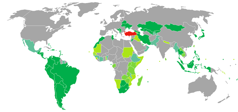 Türk Vatandaşlarına Vizesiz Ülkeler Güncellendi