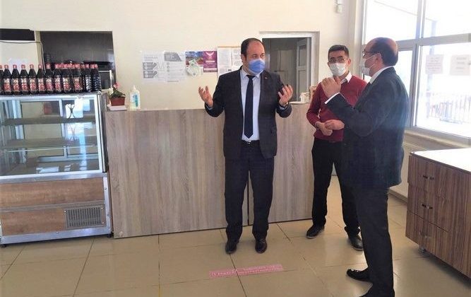 Başkan Çöl kaplıcalarda incelemelerde bulundu