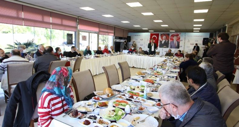 Başkan Sandal, depremden etkilenen apartman görevlileriyle buluştu