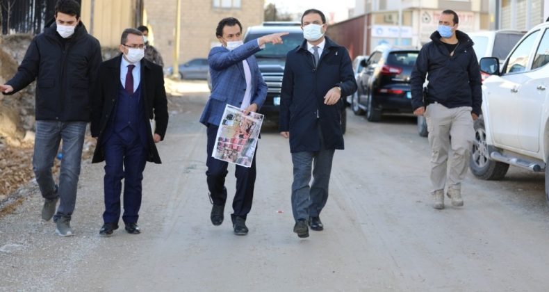 Başkan Vekili Aslan çalışmaları denetleyerek esnafı dinledi