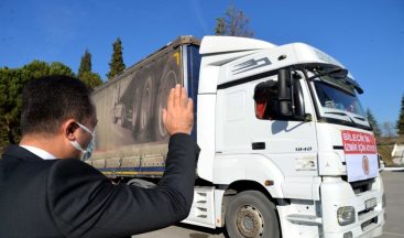 Bilecik’ten yardım tırı İzmir’e uğurlandı