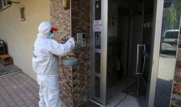 Denizli’de Tüm İşyerleri Dezenfekte Edildi