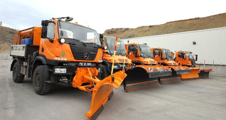 Çankaya karla mücadeleye hazır