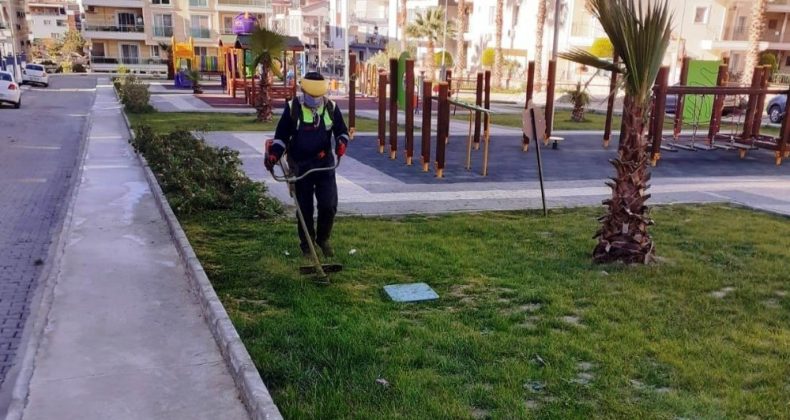 Didim’de Park Bahçeler Müdürlüğü çalışmalarını sürdürüyor