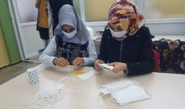 DİSMEK kursiyerleri günlük bin tıbbi maske üretiyor
