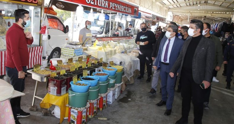 Döşemealtı’nda korona virüs denetimi