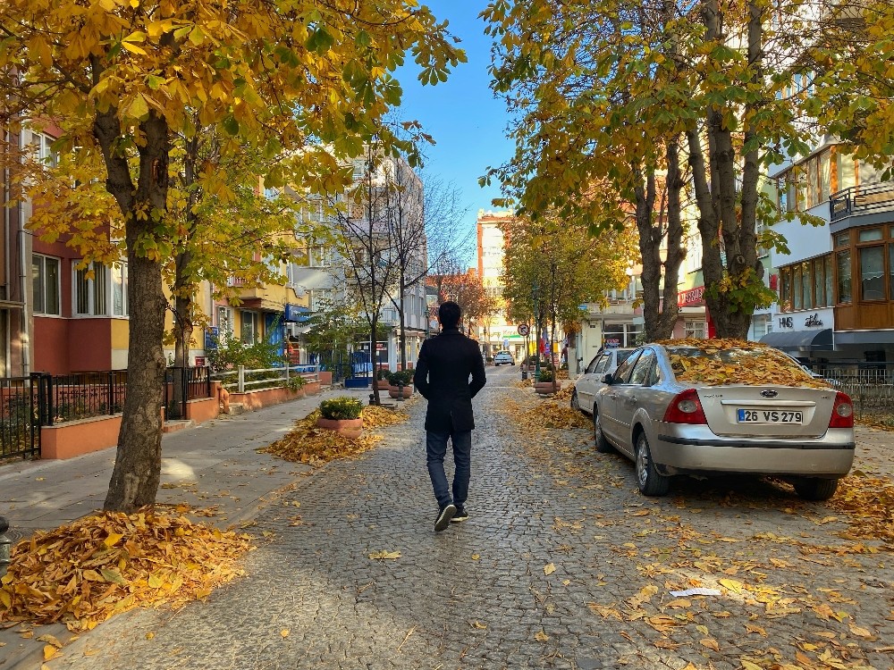 Eskişehir’de eşsiz sonbahar manzarası