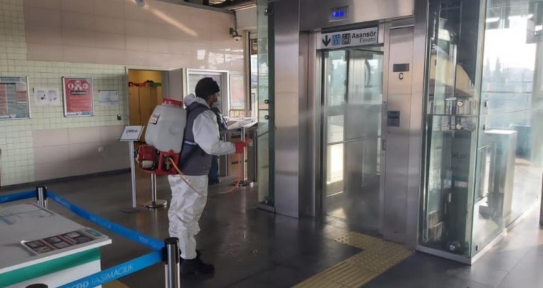 Gebze’de dezenfekte çalışmaları devam ediyor