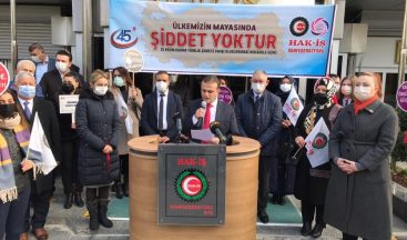 HAK-İŞ, Kadına Karşı Şiddetle Mücadele Günü’nü unutmadı