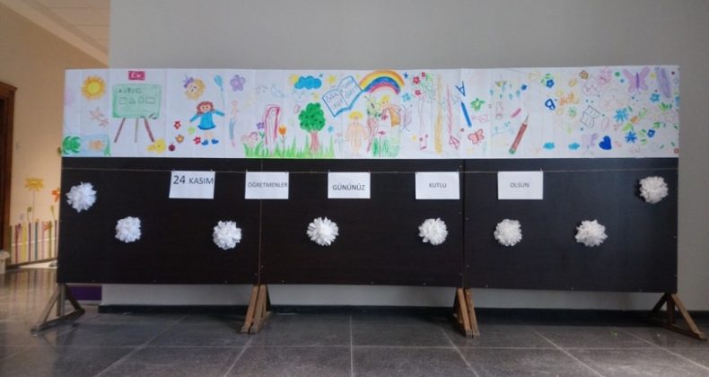 Minikler 24 Kasım Öğretmenler Günü’ne özel mini sergi hazırladı
