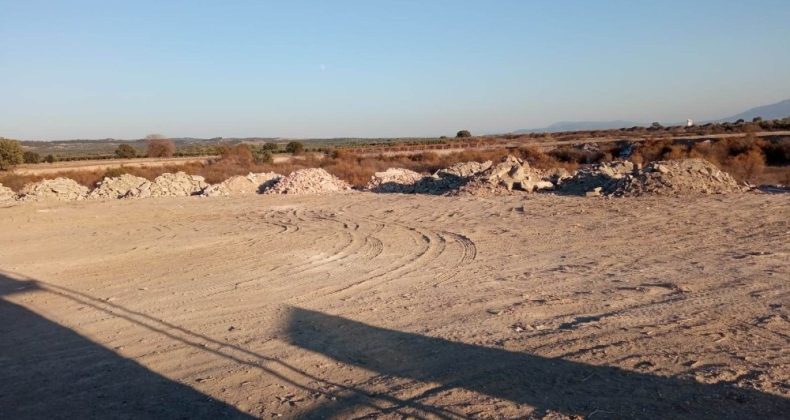Saruhanlı hafriyat depolama alanı faaliyette