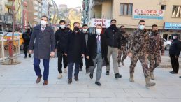 Hakkari Valisi Sosyal Mesafe ve Maske Denetiminde