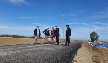 4 mahalleyi bağlayan grup yolunda asfalt çalışması yapıldı