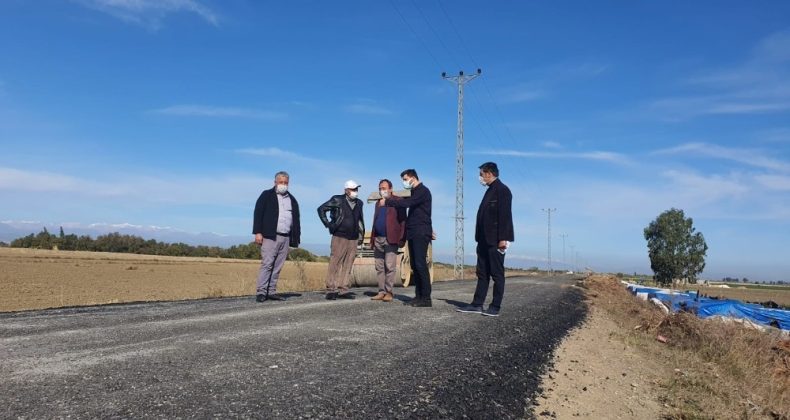 4 mahalleyi bağlayan grup yolunda asfalt çalışması yapıldı