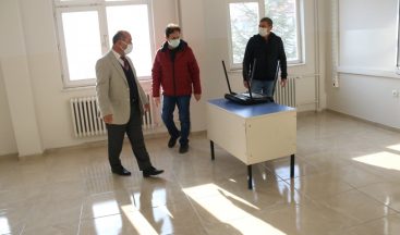 Adnan Menderes Ortaokulunda deprem güçlendirme çalışmaları tamamlandı