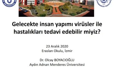 ADÜ öğretim üyesi lise öğrencileri ile çevrimiçi seminer gerçekleştirdi