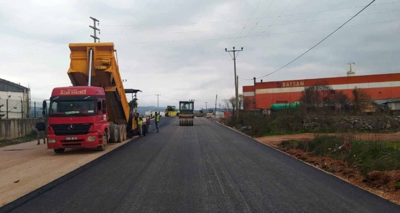 Ağır tonajlı araçların geçtiği yol daha güvenli hale geldi