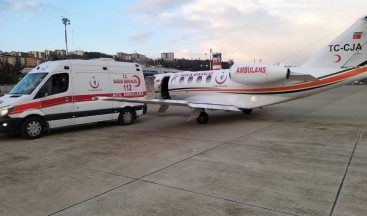 Ambulans uçak Trabzon’dan İstanbul’a bebek için havalandı