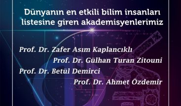 Anadolu Üniversitesi akademisyenleri “Dünyanın En Etkili Bilim İnsanları” listesinde