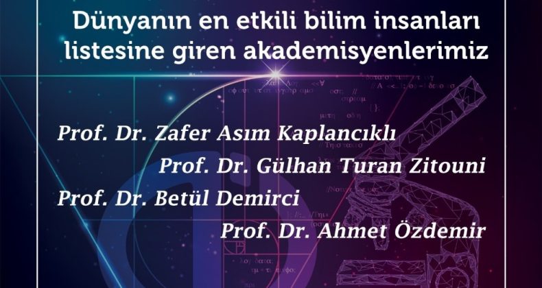 Anadolu Üniversitesi akademisyenleri “Dünyanın En Etkili Bilim İnsanları” listesinde