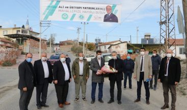 Azimli’de altyapı çalışması hızla devam ediyor