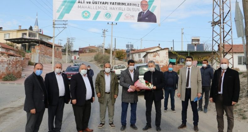 Azimli’de altyapı çalışması hızla devam ediyor