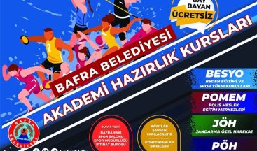 Bafra Belediyesi’nden ücretsiz akademi hazırlık kursları