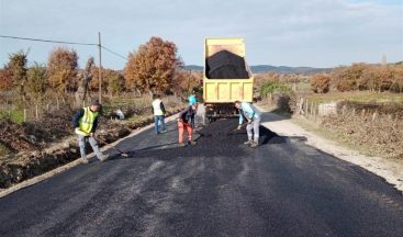 Balıkesir’de 20 ilçede sıcak asfaltlama işi sürüyor
