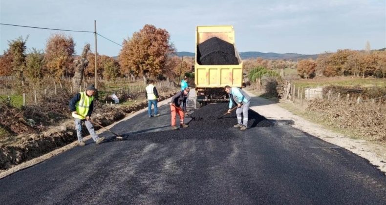 Balıkesir’de 20 ilçede sıcak asfaltlama işi sürüyor