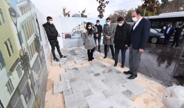 Başkan Altay, Alaaddin cephe düzenleme çalışmalarını inceledi