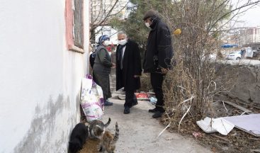 Başkan Büyükkılıç, mektupla beslediği sokak hayvanlarına destek isteyen vatandaşı ziyaret etti