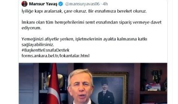 Başkan Çerçioğlu, Ankara Büyükşehir Belediye Başkanı Yavaş’ın çağrısına destek çıktı