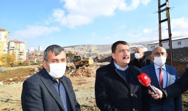 Başkan Gürkan güney kuşak yolunda incelemelerde bulundu