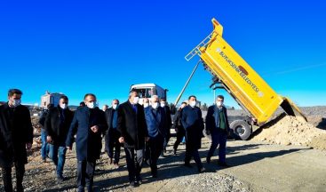 Başkan Gürkan, yeni açılacak 30 metrelik yolda incelemelerde bulundu