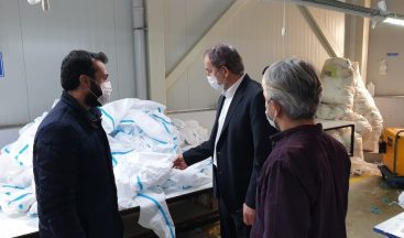 Başkan Şahin fabrika ziyaretlerini sürdürüyor