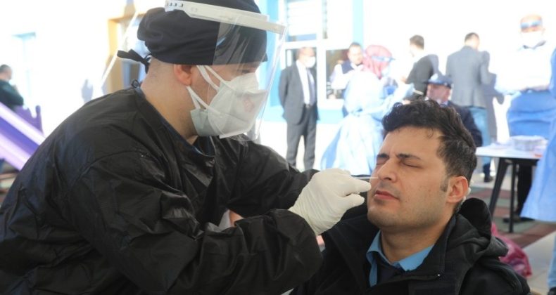 Belediye çalışanlarına korona testi