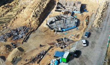 Beyazgül’den Bozava’da yapımı başlanan kütüphaneye ziyaret