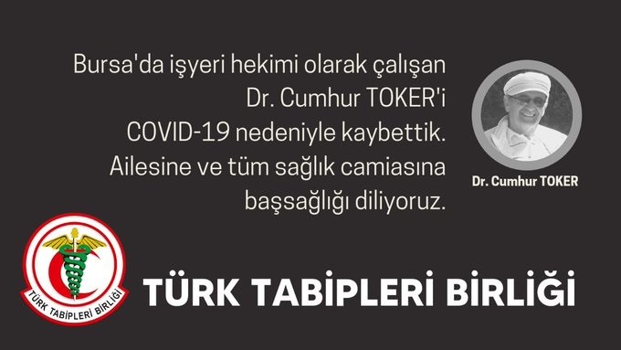 Bursa’da bir doktor daha koronavirüs sebebiyle hayatını kaybetti