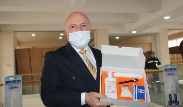 Büyükşehir Belediye Başkanı Mehmet Sekmen yeni hijyen setini tanıttı