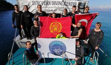 Kayseri İtfaiyesi Sualtı Arama Kurtarma Ekibine Dalış Eğitimi