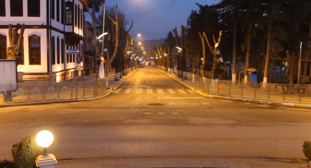 Çankırı’da cadde ve sokaklar sessiz kaldı