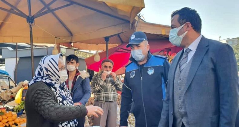 Çarşamba’da protokolden korona virüs denetimi