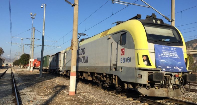 Çin’e giden ilk ihracat treni Bilecik’te durdu