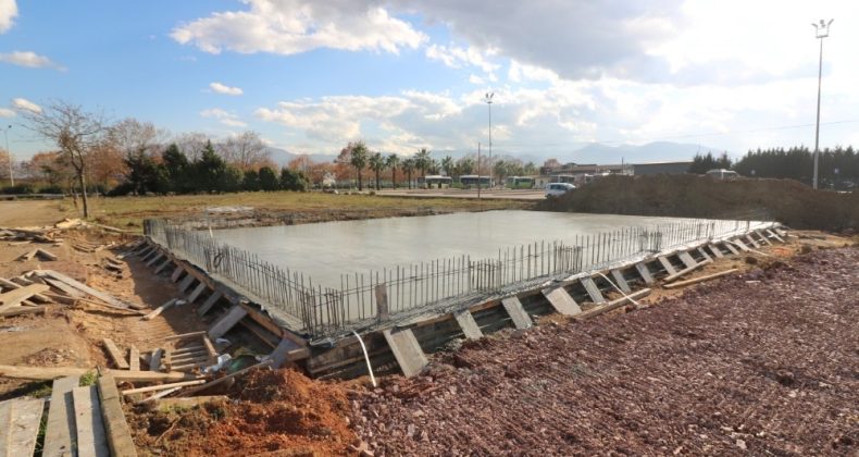 Çocuk Trafik Eğitim Parkında idari bina temeli atıldı