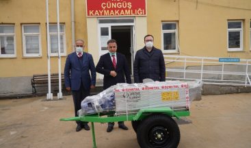 Diyarbakır Büyükşehir Belediyesinden Çüngüş’e üzüm sıkma makinesi hibesi