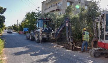 Elvanlı’daki içme suyu hattı çalışmalarında sona gelindi